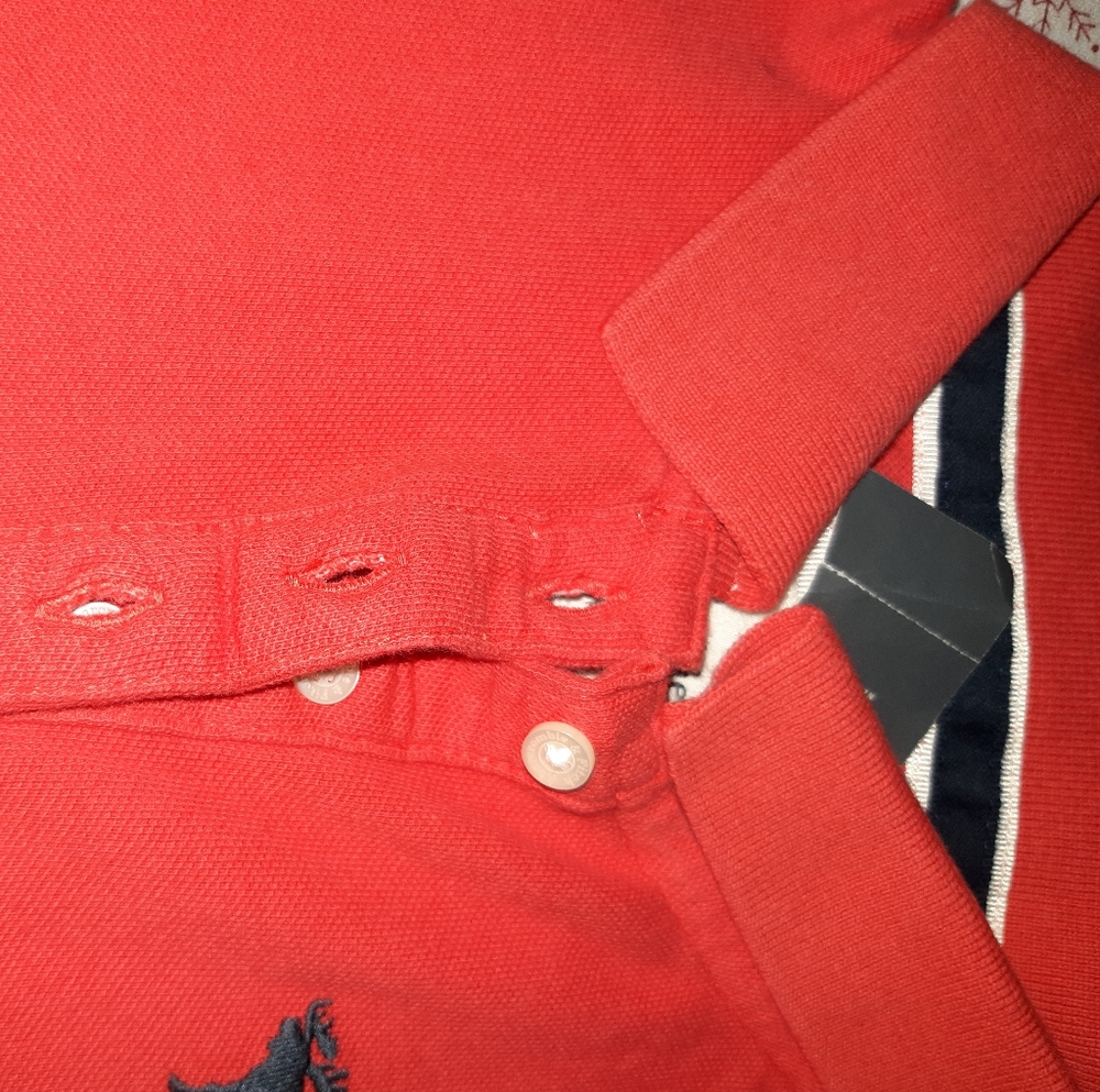 Nwt Abercrombie & Fitch Polo shirt small red - Picture 6 of 16
